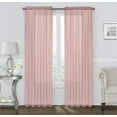 thumbnail image 2 of Coastal Pastel Colored Sheer Voile Window Curtains - Assorted Colors, 2 of 11