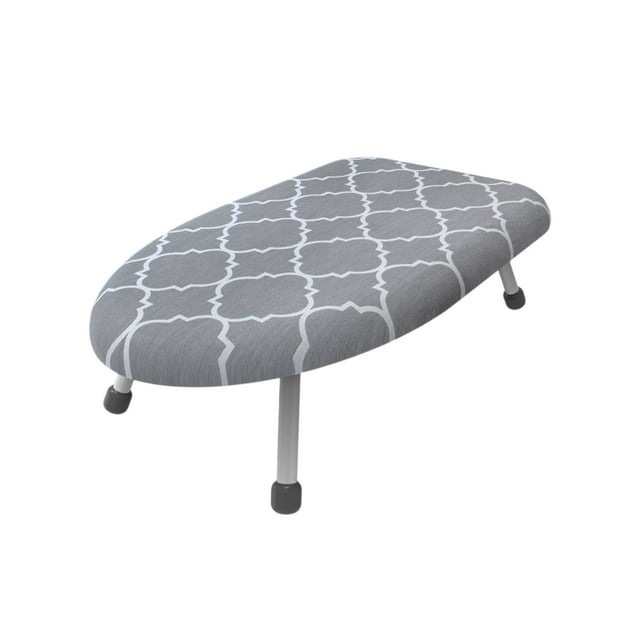 HKEJIAOI Table à Repasser de Table - Planche à Repasser Portable Pliable avec Couvercle Extra Épais et Pieds Antidérapants - Solution de Repassage Compacte pour Petits Espaces, Dortoir - Surface Résistante à la Chaleur et Design Stable