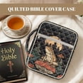 thumbnail image 7 of FOR U DESIGNS Frog Mushroom Moon Print Bible Cover Multifunctional Bible Holder Case Large Quilted Bible Carrier Tote Bag Bible Journaling Supplies Christian Gifts, 7 of 7