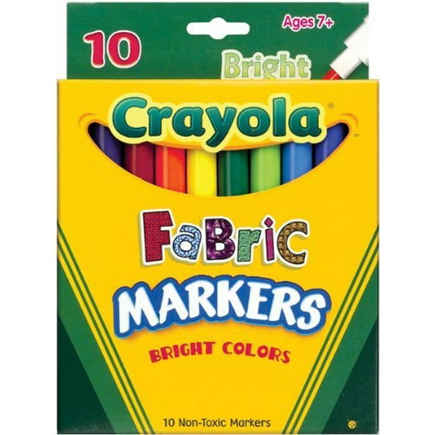 Crayola 10Pack Fabric Markers