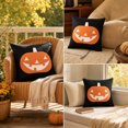 thumbnail image 7 of OutmaxHome Minimalist Pumpkin Pattern Throw Pillow Cover, Black Halloween Farmhouse Home Sofa Decor, 7 of 7