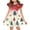 Green, variant on Grblisyd Christmas Dresses for Kids Girls Casual School Outfits Fashion Graphic Flutter Sleeve A-Line Dress