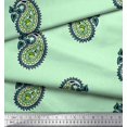 thumbnail image 3 of Soimoi Cotton Cambric Fabric Paisley Block Print Sewing Fabric Yard 56 Inch Wide, 3 of 3