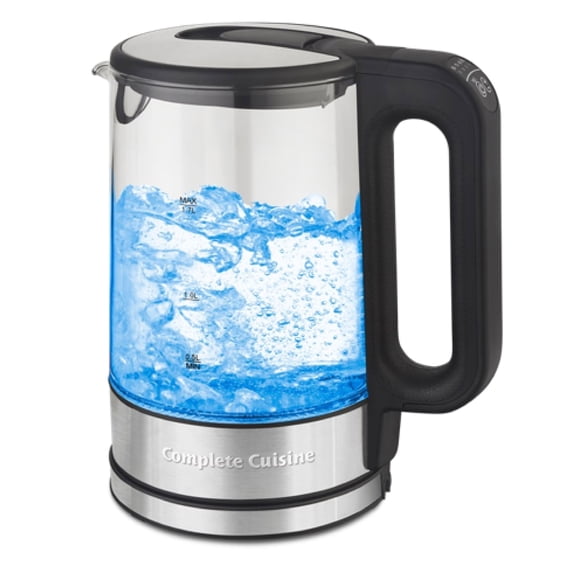 Open Box Complete CuisineElectric Kettle with Temp Control, Electric Tea Kettle with Stainless-Steel Heating Element, 1.7 Liters
