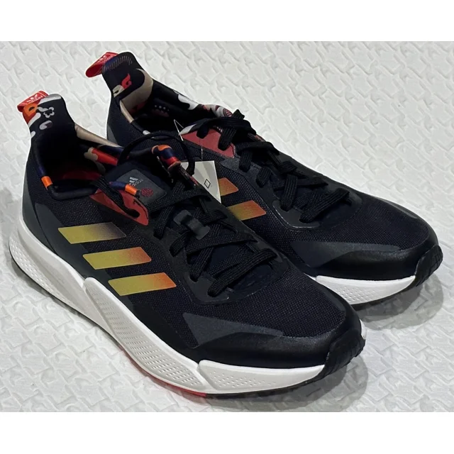 Adi-das X9000L2 Bounce Black Gold Scarlet Red Running Training Shoes Mens Sz 7.5
