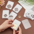 thumbnail image 3 of 4Sizes Coin Slab Snap Display Holder 8pcs White Coin Cases for Collectors 24 29 34 38mm Coin Display Box Plastic Dollar Coin Holder with Clear Cases, 3 of 9