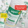 thumbnail image 4 of Wipex 70% Isopropyl Alcohol Wipes for Multipurpose Cleaning, 80ct Canister, 3pk, 4 of 13