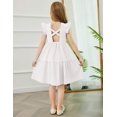 thumbnail image 5 of Arshiner Toddler Dress Girls Backless Tiered Summer Dresses Cute Swing Beach Sundress with Pockets, 5 of 5