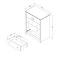 thumbnail image 3 of South Shore Aviron Changing Table with Drawers, 3 of 8