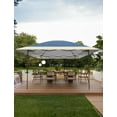 thumbnail image 3 of M optimized 13x13FT Pop Up Gazebo Outdoor Canopy Shelter Top with Ventilation Ppening Instant Gazebo Tent for Lawn, Garden, Backyard Deck (Navy Blue + Taupe), 3 of 6