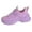 Purple, variant on XIMIN Women Chunky Mesh Sneakers Thick Sole PU Leather Platform Sneakers Shoes Jogging Walking Shoes Fashion Casual Lace-up Walking Shoes with Anti-Slip Sole