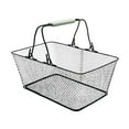 thumbnail image 3 of Canasta de compras Conveniente metal con asas para tiendas Retails Supermarket Negro, 3 of 8
