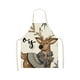 thumbnail image 2 of Seyotauo Christmas Aprons Christmas Kitchen Aprons with Adjustable Neck Strap Snowman, Elk, Santa Claus,Christmas Tree Christmas Cooking Aprons Funny Holiday Aprons for Women Men, 2 of 6
