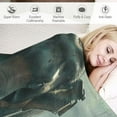 thumbnail image 3 of PRATYUS Luxury  Elephants Throw Blanket, Tipped Blanket, Super Warm, Flannel, Elegant, Fluffy Decoration Blanket for Sofa, Armchair, Couch and Bed 50x60in, 3 of 6