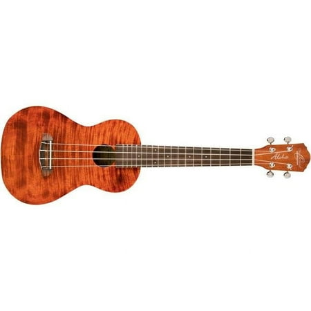 Oscar Schmidt OU300TF-A-U A Flame Mahogany Tenor Size Ukulele - Natural