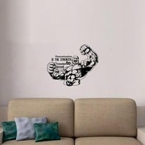 Determination Is The Strength Quote Wrestling Wrestle Fighter WWE Motivation Quotes Saying Wall Art Sticker Designs Vinyl Stickers Home House Walls Rooms Windows Bedroom Decoration Size (8x10 inch)