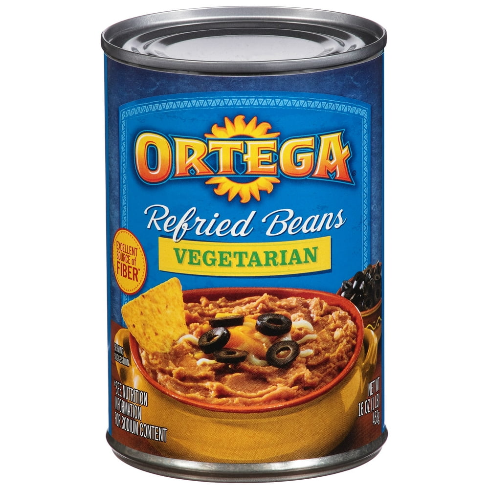Ortega Vegetarian Refried Beans, 16 Oz