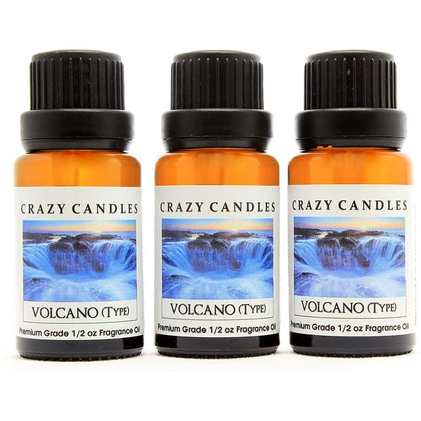 Crazy Candles Volcano (Type) 3 Bottles 1/2 Fl Oz Each (15ml) Premium