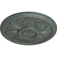 thumbnail image 3 of Ekena Millwork 18"OD x 1 3/4"P Edinburgh Ceiling Medallion (Fits Canopies up to 5 1/4"), Hand-Painted Cloud Burst Crackle, 3 of 6