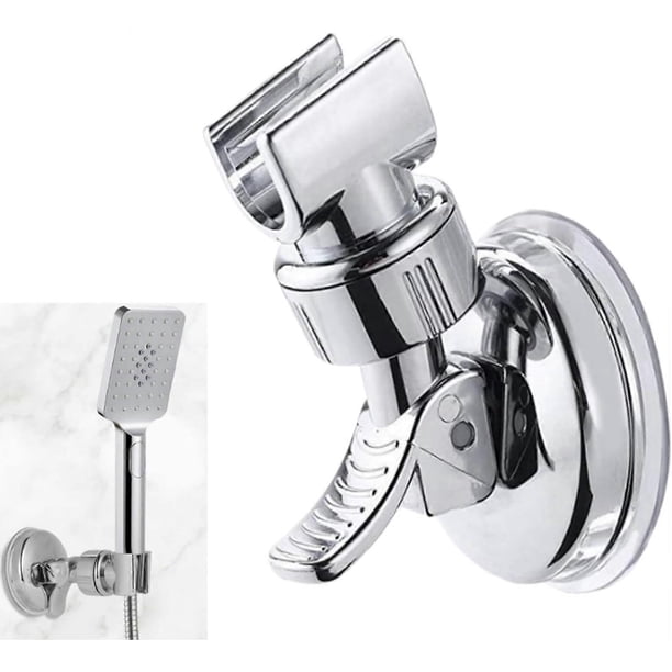 Shower head bracket, non perforated bathroom suction cup manual shower head bracket, detachable manual shower head and wall suction bracket