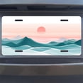 thumbnail image 6 of Minimalist Mountain Sunset Funny Personalized License Plate Rust-proof Stainless Steel Metal License Plate Suitable For Men And Women 12.2" x 6.2", 6 of 6
