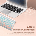 thumbnail image 2 of JOMAA RGB Backlit Bluetooth Keyboard and Mouse Combo Rechargeable 2.4G Wireless Keyboard Mouse set for Desktop/Laptop, 2 of 8