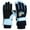 A-Navy, variant on 6-10 Years Cartoon Print Kids Ski Gloves Windproof Adjustable Wrist Strap for Skiing Outdoor Activities Childrens Thick Lanyard Gloves