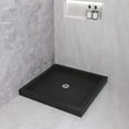 thumbnail image 4 of Streamline NT-2141-36BL-CR 36 in. x 36 in. Corner Acrylic Shower Base in Glossy Black with Center Drain, ABS Drain Included, 4 of 10