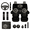 Black Gold Sun Theme, variant on Car Seat Cover Set, with Keychain Car Armrest Cover Cushion Armrest Pad Cup Holders, 13 Pcs Eagle Sunset Car Accessories