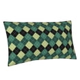 thumbnail image 2 of Easygdp Green Squares Envelope Closure Pillowcase - 20x36in, Queen Pillowcase, Breathable, Stain-Resistant, Wrinkle-Free, 2 of 9