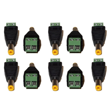 Evertech 10 Pack 2.1mm x 5.5mm Male CCTV Camera DC Power Connector price history on PriceWatchPro
