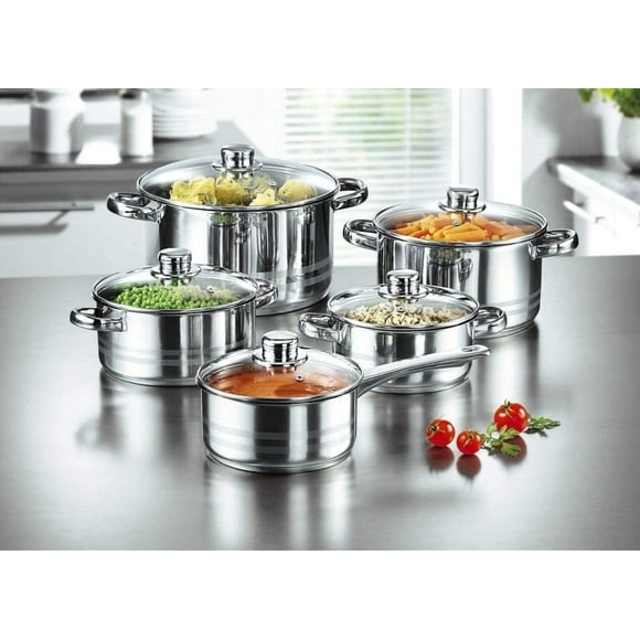 BATERIA DE COCINA YAJAD Y201-RY10 10 PZAS ACERO INOX De cocina