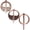 01 Retro Red Copper, variant on Retro Viking Brooches Cloak Pins Celtic Scarf Shawl Buckle Medieval Clasp Pin Brooch Penannular Brooch for Women Men Jewelry Costume 3Pcs Set