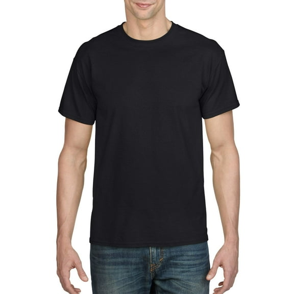 Gildan Mens DryBlend T-Shirt , 2XL, Black (Pack of 2) 2 Black
