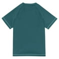 thumbnail image 6 of FORMRS Boys Rash Guard Short Sleeves Swim Shirt Quick Dry UPF 50+ Sun Protection, Sizes 3-12T, Red Christmas Light, 6 of 6