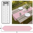 thumbnail image 3 of Pink Table Runner Linen Burlap Table Runner 108 Inches Long Modern Solid Textured Farmhouse Dresser Scarves for Kitchen Island Coffee Dining Room Party Wedding Banquet Holiday Decoration 13"x108", 3 of 8