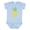 Baby Blue, variant on Summer Pineapple Boys or Girls Baby Bodysuit
