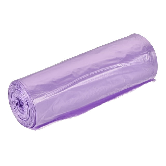 Unique Bargains Sacs à Déchets Petits 4-6 Gallons Doublures de Corbeille Violet, 20 Unités / Rouleau