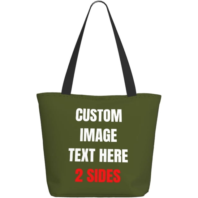 Custom Tote Bag With Logo Photo, Custom Bag, Personalized Shopping Bags Reusable Grocery Bags Bulk For Work Travel Gifts