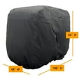 thumbnail image 3 of fastboy Golf Cart Cover Waterproof Zipper Buggy Sun Protector Rain Cover Black, 3 of 8