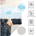 thumbnail image 7 of SKYSONIC Toiletry Mat Big Wolf Moon Night Print, Fluffy Plush Absorbent Bath Rugs Carpet with Non Slip Bottom for Bathroom Floor Toilet Tub and Shower, 7 of 7