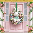 thumbnail image 5 of VBODN Easter Decoration,Easter Bunny,Easter Decorations for the Home,Easter Bunny Decor,Easter Bunny Wreath Door Flag Door Hanging Door Cover Decoration Spring Easter Decor For Front Door Festive, 5 of 6