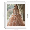thumbnail image 2 of Paint By Numbers Kit for Adults Beginner - DIY Elegant Bridal Rose Gown Canvas Painting Kits for Adults, Frameless Paint By Number for Adults for Home Wall Decor 16x20 Inch, 2 of 7