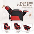 thumbnail image 5 of Snugway Kids Recliner,Kids/Youth Gaming Recliner Chair with Headrest and Footrest,Red, 5 of 7
