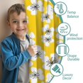 thumbnail image 3 of Blackout Kids Curtains,Pioneer Flower Floral Print Pattern Childrens Insulated Curtains Set Of 2,Bedroom Essentials,Toddler Room Decor 42"x84", 3 of 5