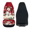 thumbnail image 6 of XYZCANDO Festive Christmas Front Car Seat Covers featuring Snowman Print - Durable Waterproof Decor For All Seasons, 6 of 10