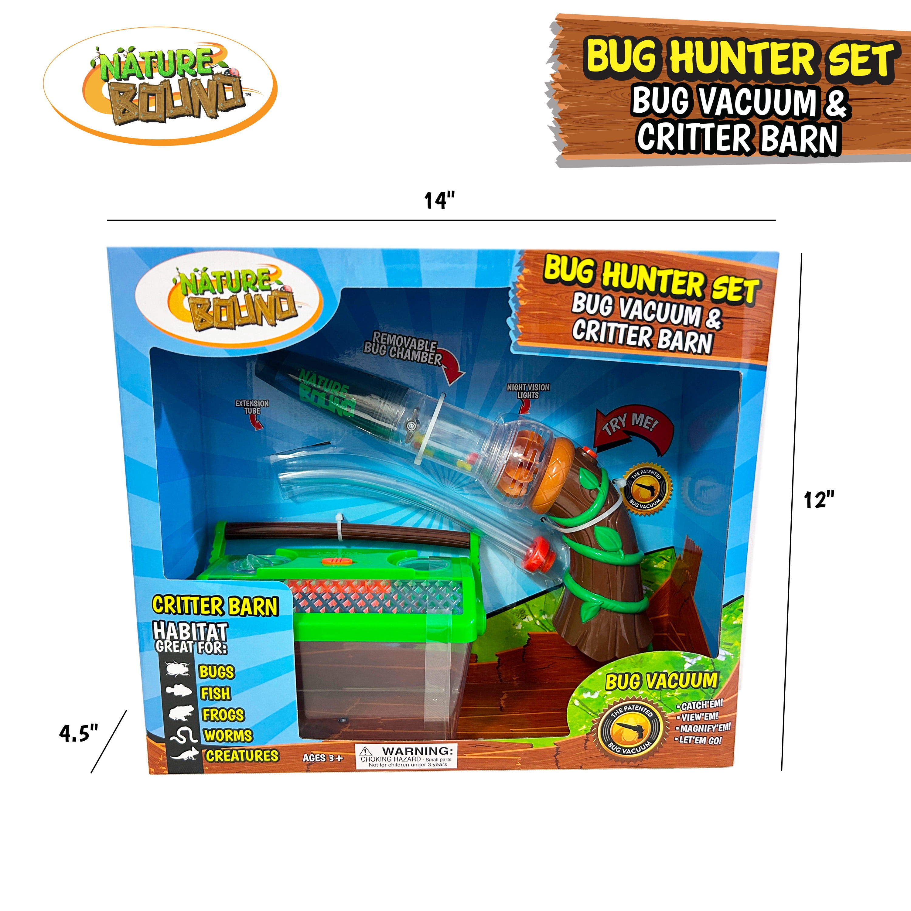 Nature Bound Bug Hunter Set: Bug Vacuum & Critter Barn