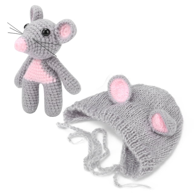 Gorro de disfraz de crochet BuyWeek para bebé 0-3 meses