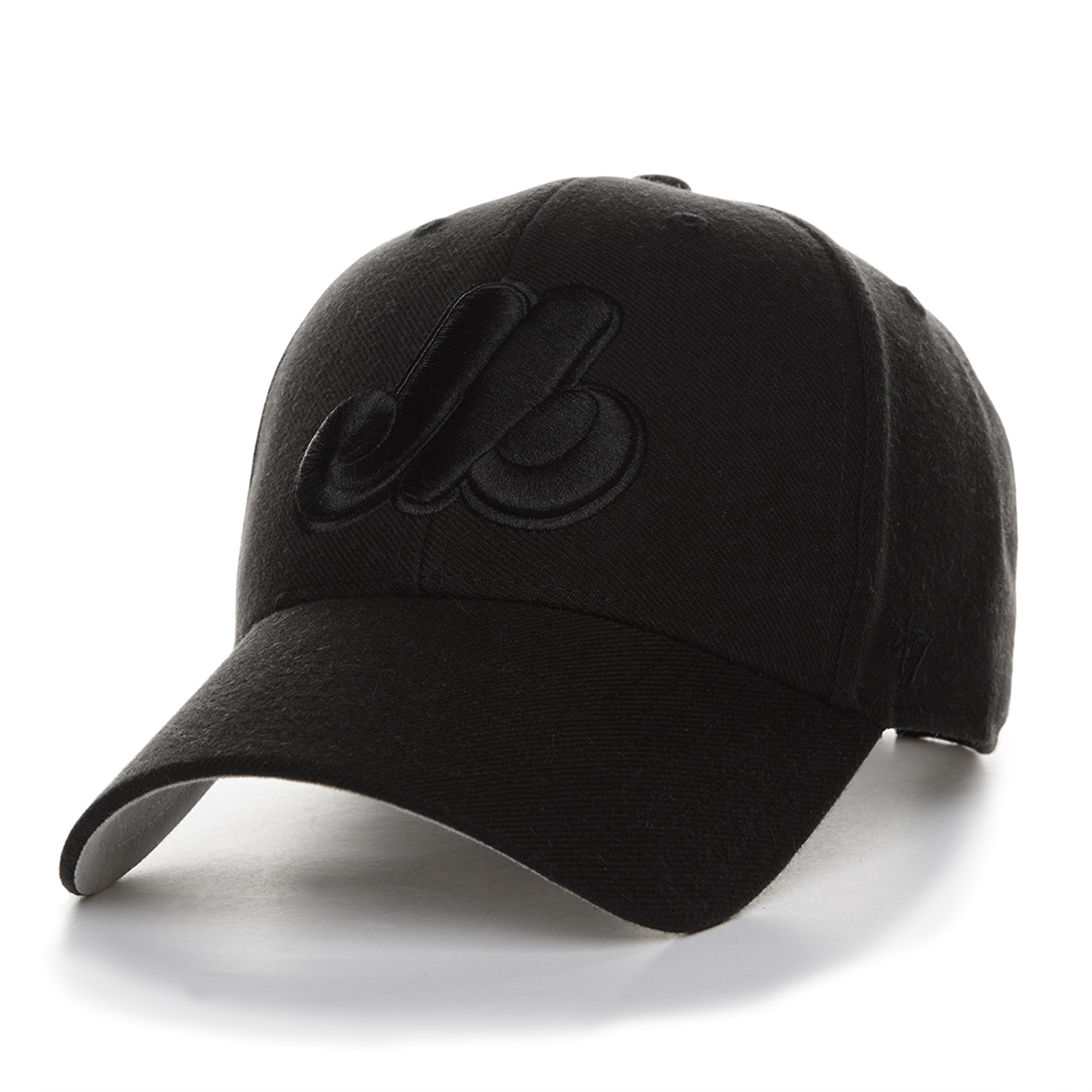 Men's Toronto Blue Jays Cooperstown Logo Adjustable Hat - Black/White MVP Style, One Size Fits Most