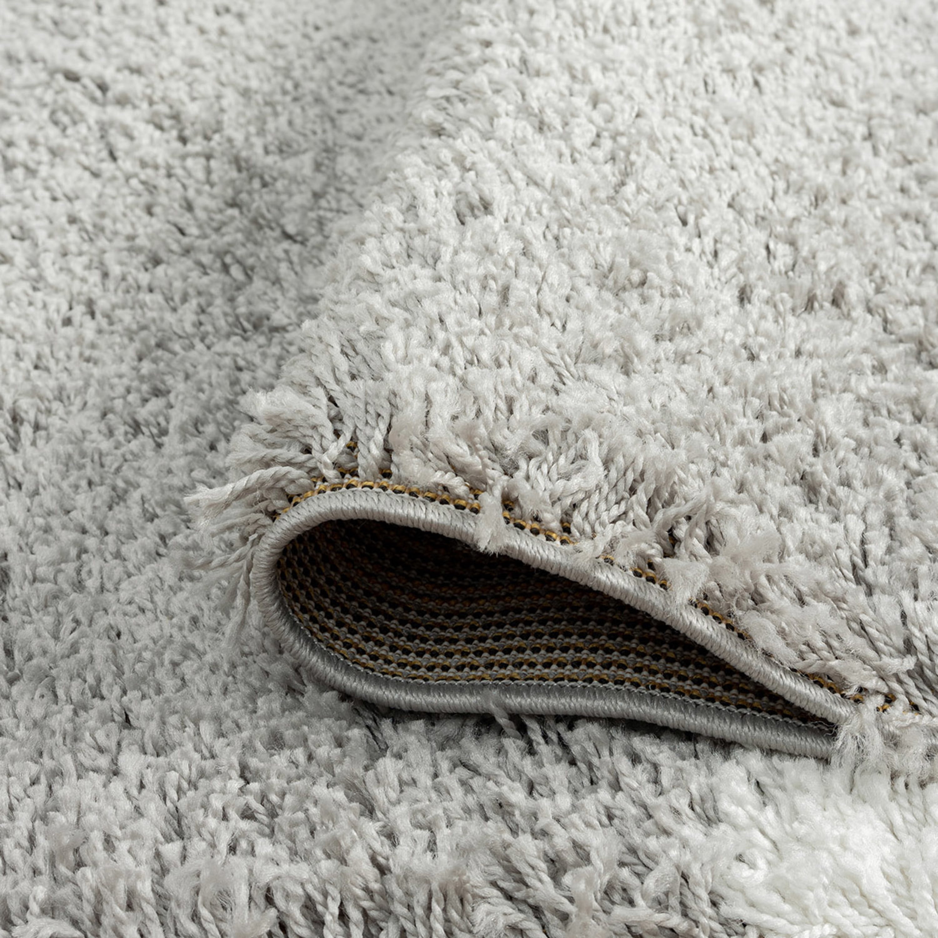 Bliss Rug Abstract Indoor Shag Rug for Living Room, Bedroom, Kids Room |Gray/Yellow, 8' x 10' (7'11''x9'11'')